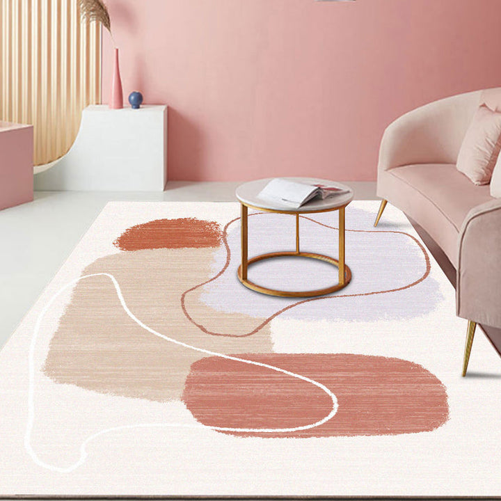 BowLift | Classic Living Room Carpet Multicolor Color Block Rug Blended Fabric Pet Friendly Easy Care Rug