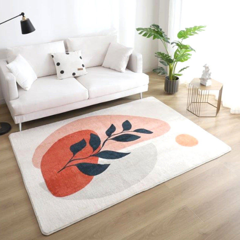 BowLift | Relaxing Color Block Rug Multicolored Acrylic Area Rug Non-Slip Back Stain Resistant Indoor Rug for Bedroom