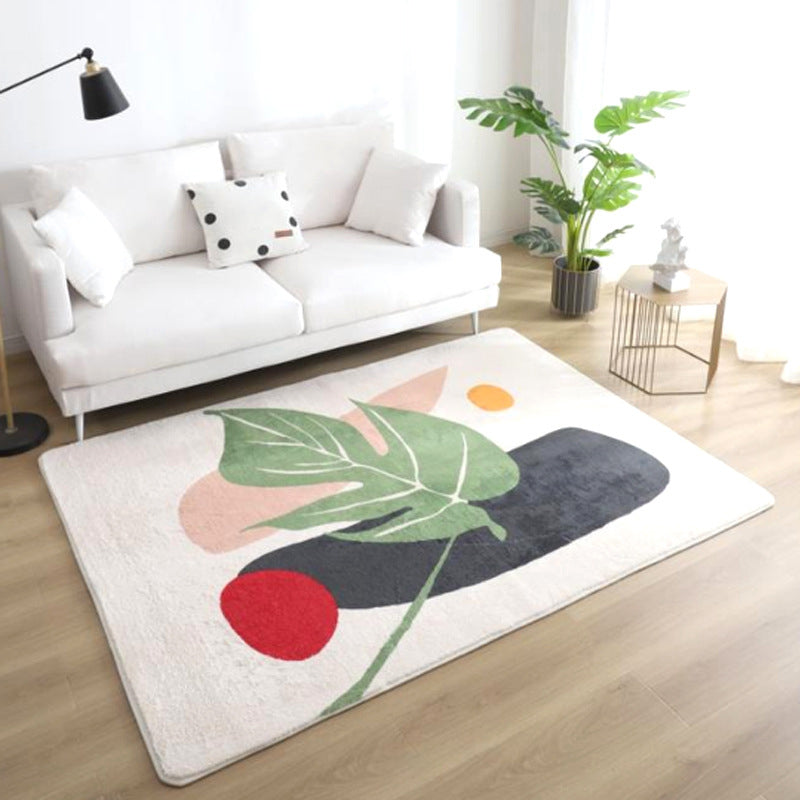BowLift | Relaxing Color Block Rug Multicolor Acrylic Area Rug Non-Slip Back Stain Resistant Indoor Rug for Bedroom