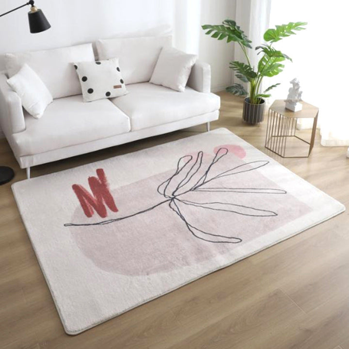 BowLift | Relaxing Color Block Rug Multicolor Acrylic Area Rug Non-Slip Back Stain Resistant Indoor Rug for Bedroom