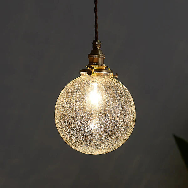 GlobeLight - Industrial Pendant Light with Clear Glass Housing Bowlift