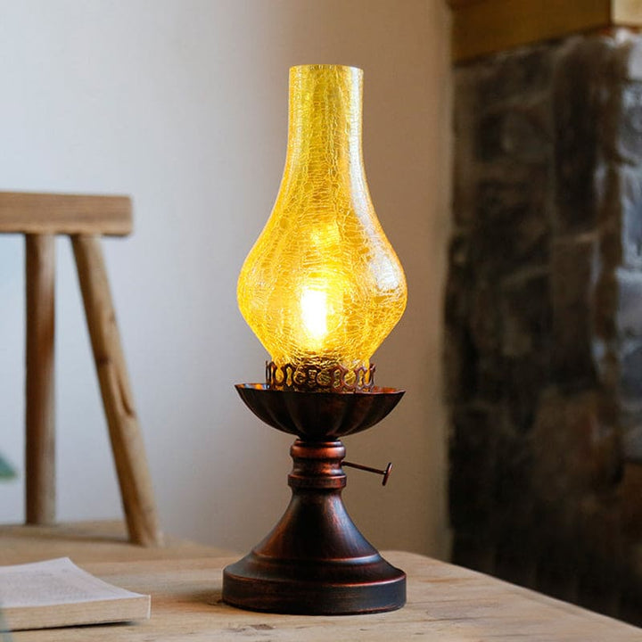 GlowThijs – Retro Atmosphere Lamp made of Craykle Glass Bowlift
