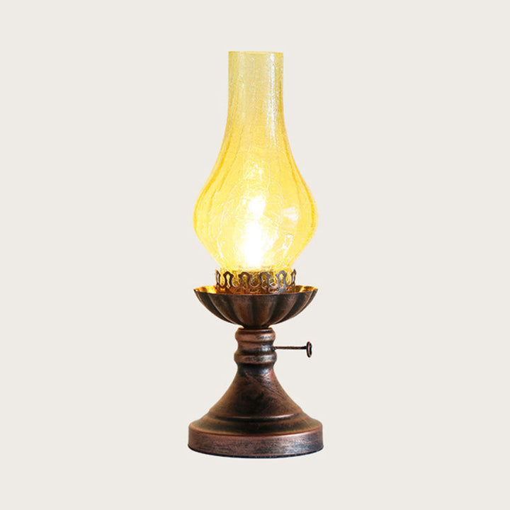 GlowThijs – Retro Atmosphere Lamp made of Craykle Glass Bowlift