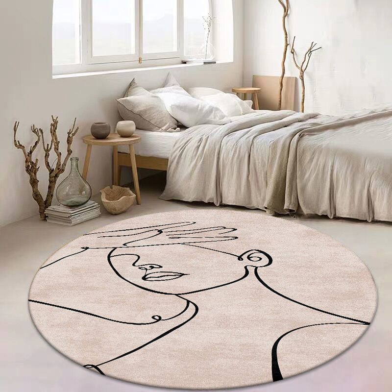 BowLift | Multicolored artistic print carpet polypropylene Southwest carpet non-slip backing easy-care carpet for the room
