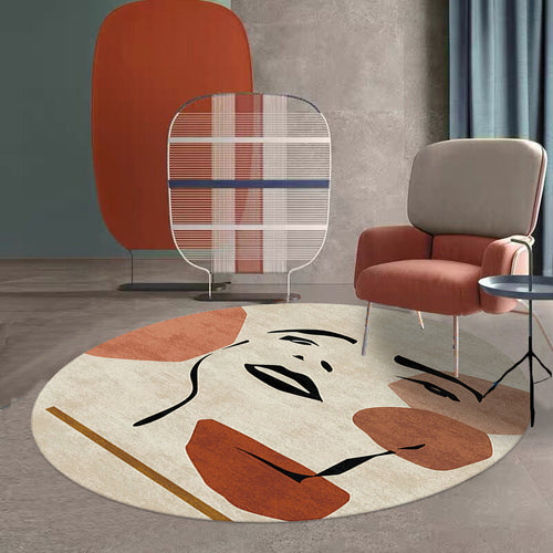 BowLift | Multicolored artistic print carpet polypropylene Southwest carpet non-slip backing easy-care carpet for the room