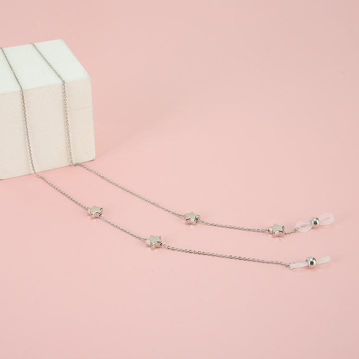 Adjustable Gold Beaded Eyewear Chain Bowlift