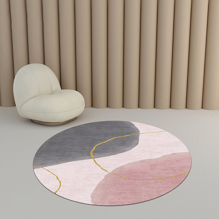 BowLift | Creative Bedroom Rug Multicolored Color Differentiated Rug Polypropylene Washable Pet Friendly Non-Slip Rug