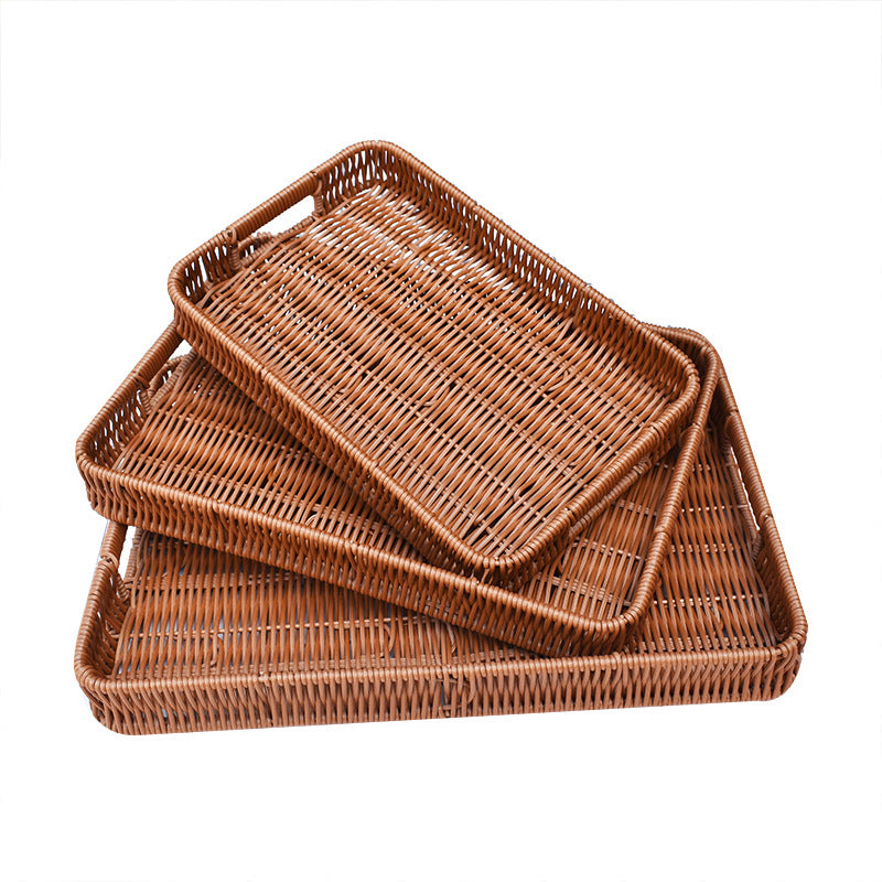 Handcrafted Woven Serving Tray Set Bowlift 1789539601