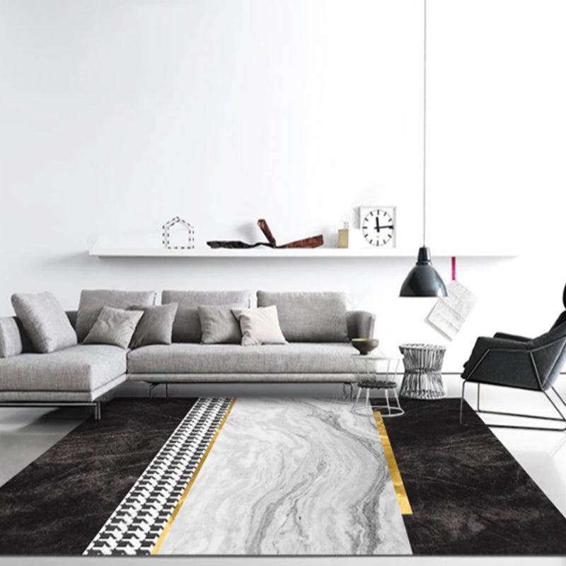 BowLift | Multi-Color Living Room Carpet Casual Geometric Print Indoor Carpet Polypropylene Pet-Friendly Washable Carpet