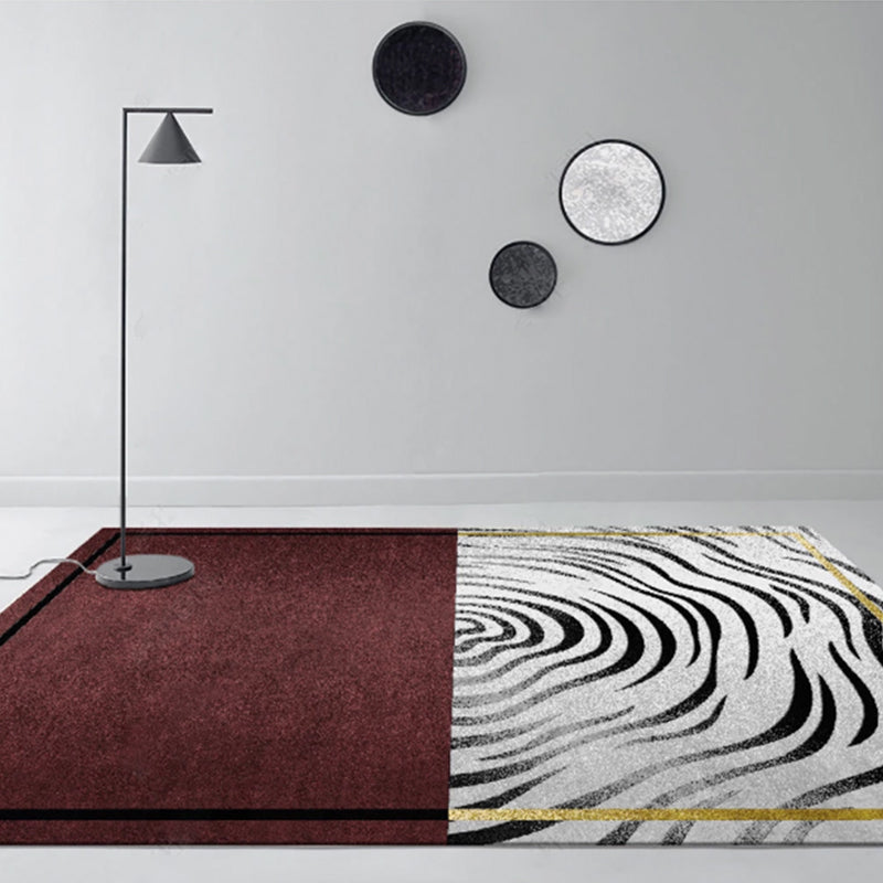 BowLift | Multi-Color Living Room Carpet Casual Geometric Print Indoor Carpet Polypropylene Pet-Friendly Washable Carpet