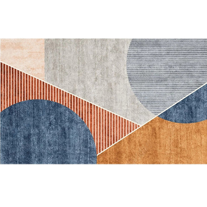 BowLift | Modern Living Room Rug Morandi Color Color Block Area Rug Synthetic Non-Slip Washable Rug