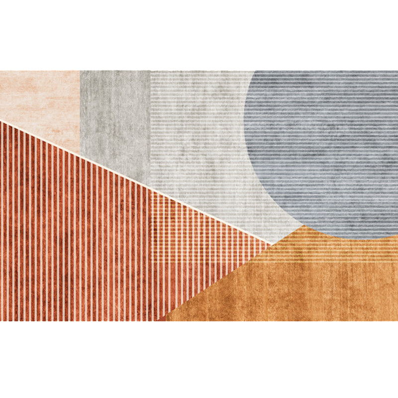 BowLift | Modern Living Room Rug Morandi Color Color Block Area Rug Synthetic Non-Slip Washable Rug