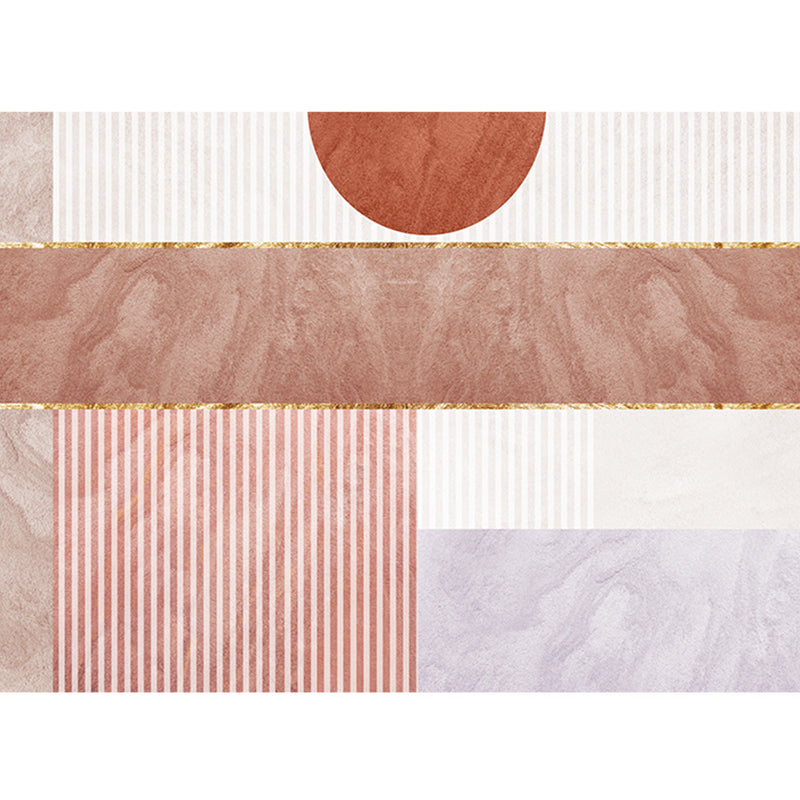 BowLift | Modern Living Room Rug Morandi Color Color Block Area Rug Synthetic Non-Slip Washable Rug