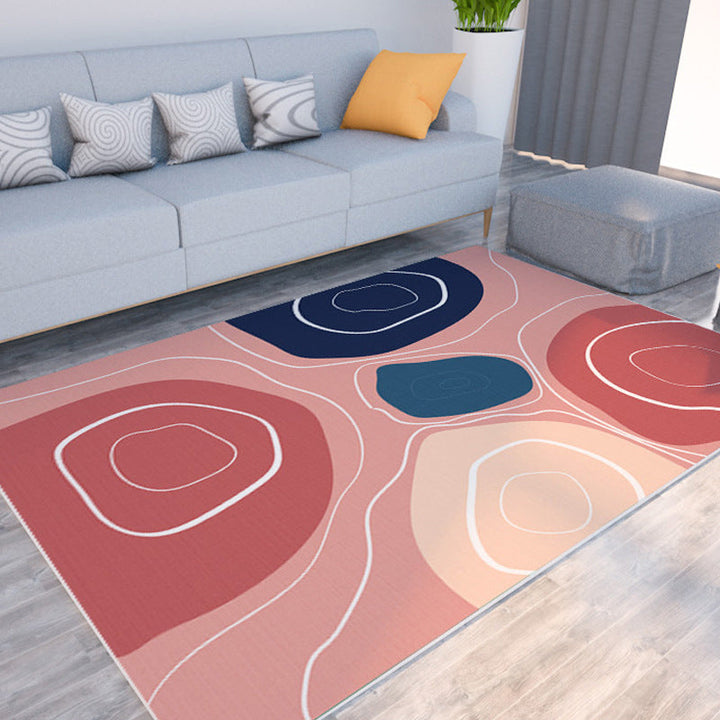 BowLift | Morandi color color block carpet polypropylene southwest carpet stain resistant non-slip bottom rug for room