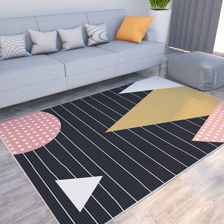 BowLift | Morandi color color block carpet polypropylene southwest carpet stain resistant non-slip bottom rug for room