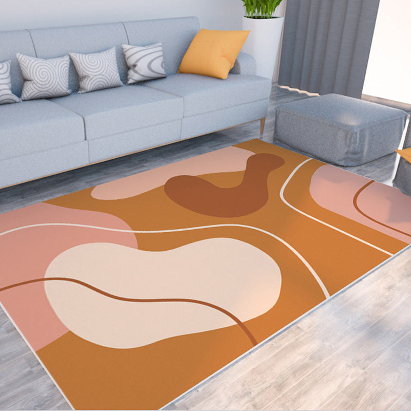 BowLift | Morandi Color Color Block Carpet Polypropylene Southwest Carpet Stain Resistant Non-Slip Backing Carpet for Rooms
