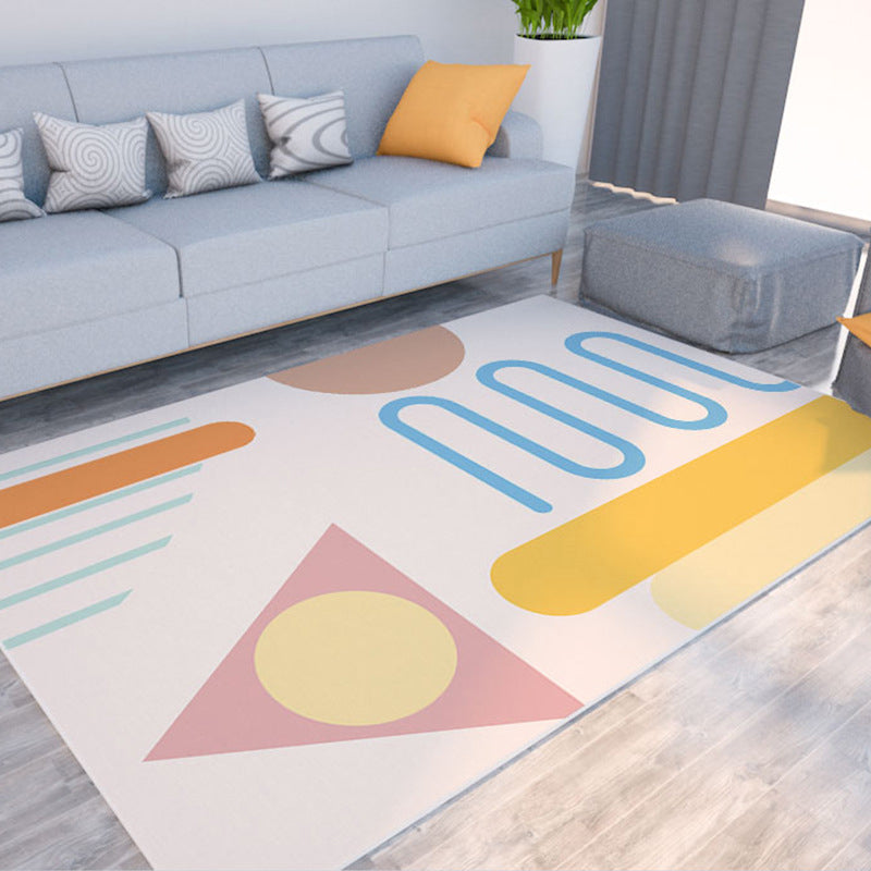 BowLift | Morandi color color block carpet polypropylene southwest carpet stain resistant non-slip bottom rug for room