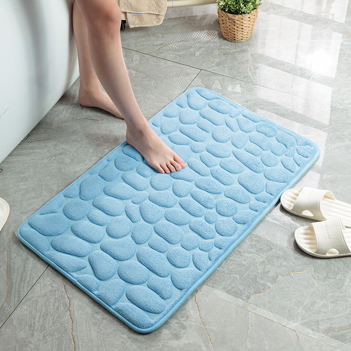 Luxury Soft Pebble Texture Bath Mat Bowlift