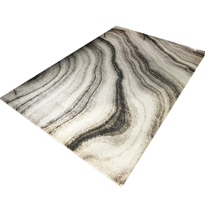 Nordic Living Room Rug Multicolored Abstract Print Area Rug Polyester Easy Care Machine Washable Indoor Rug | Bowlift