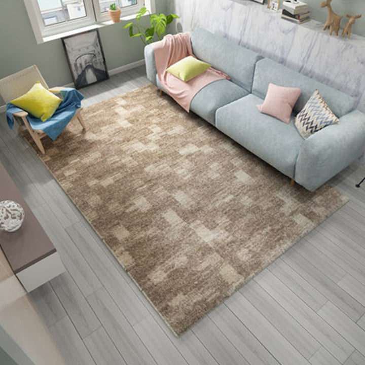 Nordic Living Room Rug Multicolored Abstract Print Area Rug Polyester Easy Care Machine Washable Indoor Rug | Bowlift