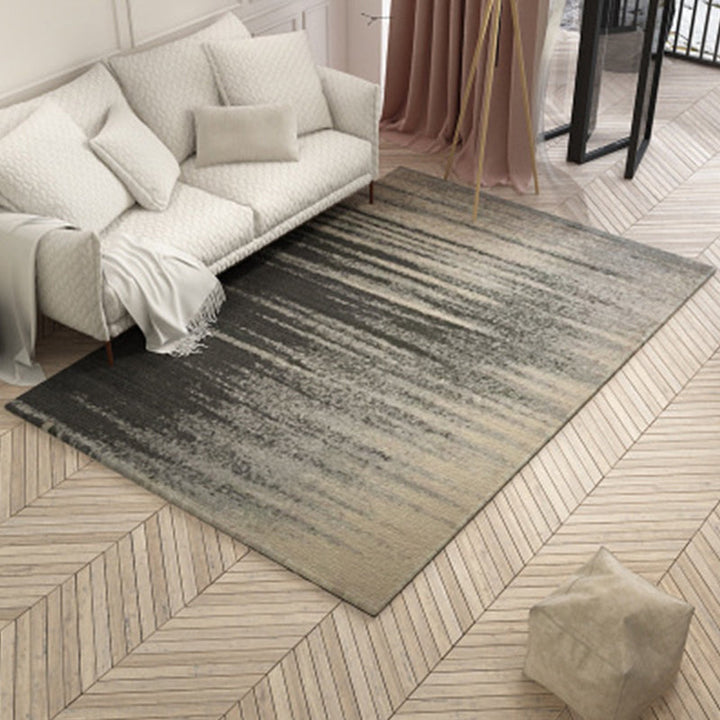 Nordic Living Room Rug Multicolored Abstract Print Area Rug Polyester Easy Care Machine Washable Indoor Rug | Bowlift