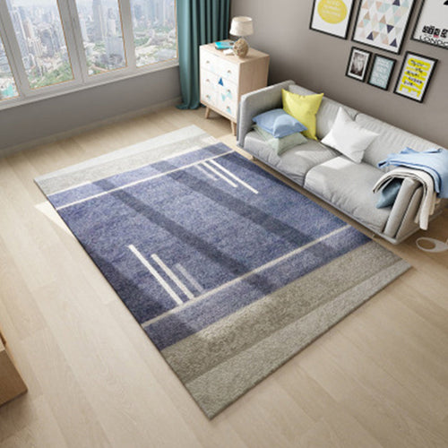 Nordic Living Room Rug Multicolored Abstract Print Area Rug Polyester Easy Care Machine Washable Indoor Rug | Bowlift