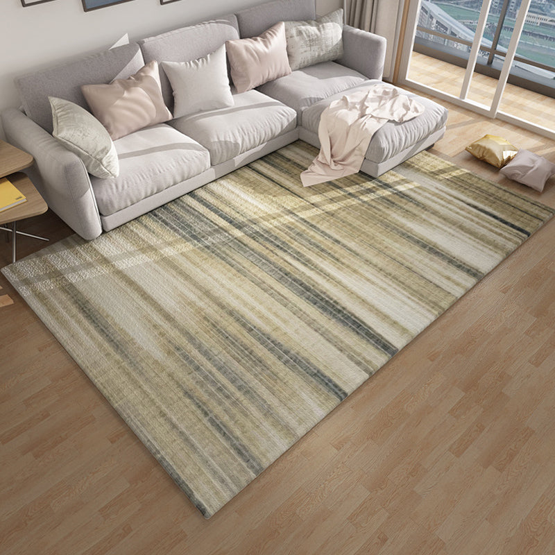 Nordic Living Room Rug Multicolored Abstract Print Area Rug Polyester Easy Care Machine Washable Indoor Rug | Bowlift