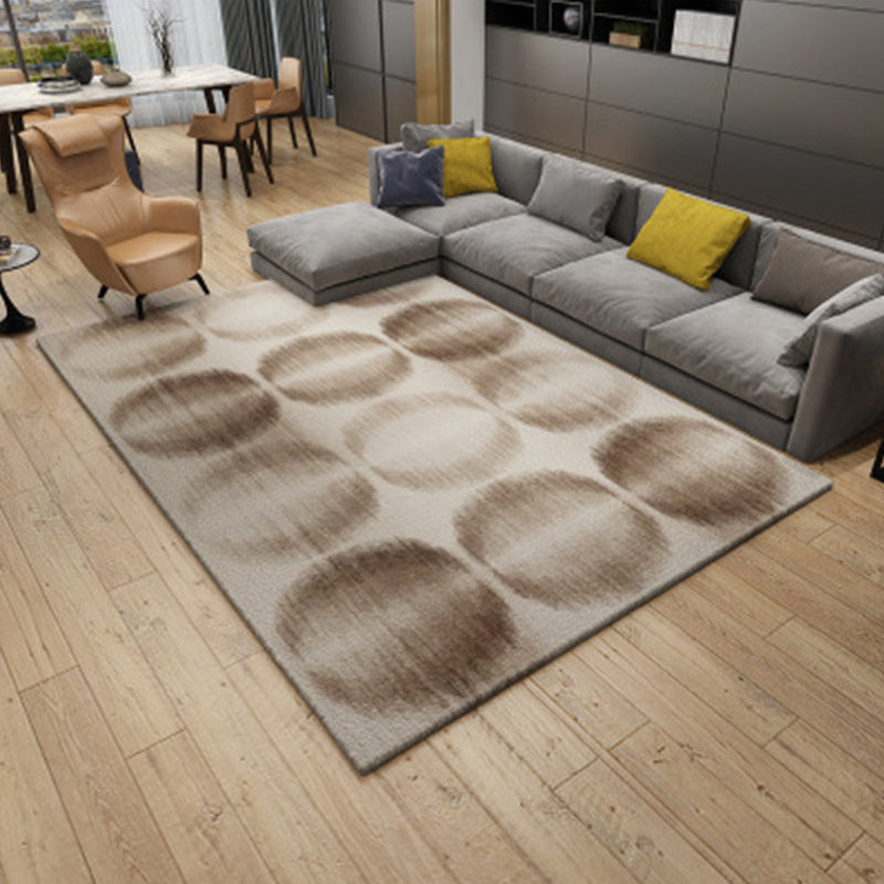 Nordic Living Room Rug Multicolored Abstract Print Area Rug Polyester Easy Care Machine Washable Indoor Rug | Bowlift