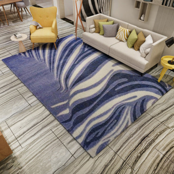 Nordic Living Room Rug Multicolored Abstract Print Area Rug Polyester Easy Care Machine Washable Indoor Rug | Bowlift