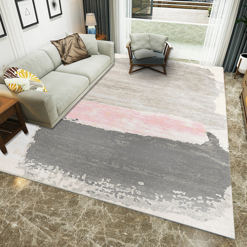 Multicolored Western rug Polypropylene Abstract print rug Easy care Pet-friendly rug for the bedroom | Bowlift