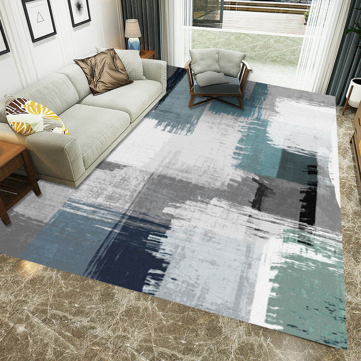 Multicolored Western rug Polypropylene Abstract print rug Easy care Pet-friendly rug for the bedroom | Bowlift