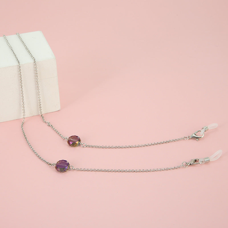 Adjustable Gold Beaded Eyewear Chain Bowlift