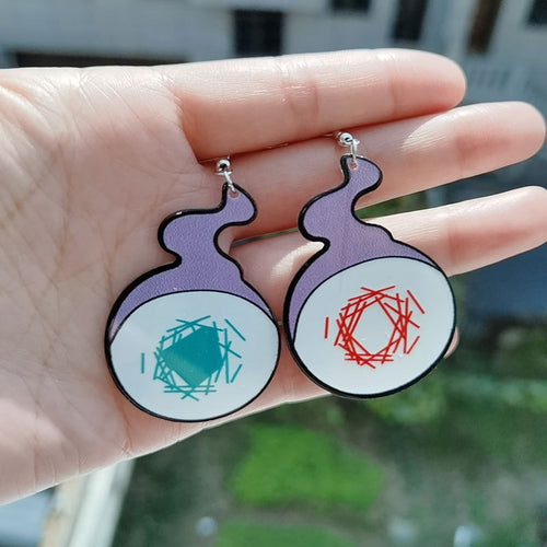 Playful Potion Bottle Dangle Earrings Bowlift