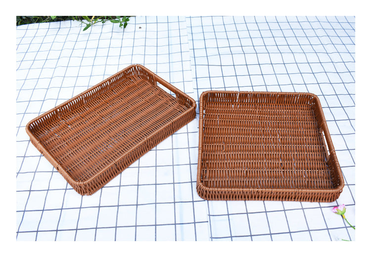 Handcrafted Woven Serving Tray Set Bowlift 1789539601