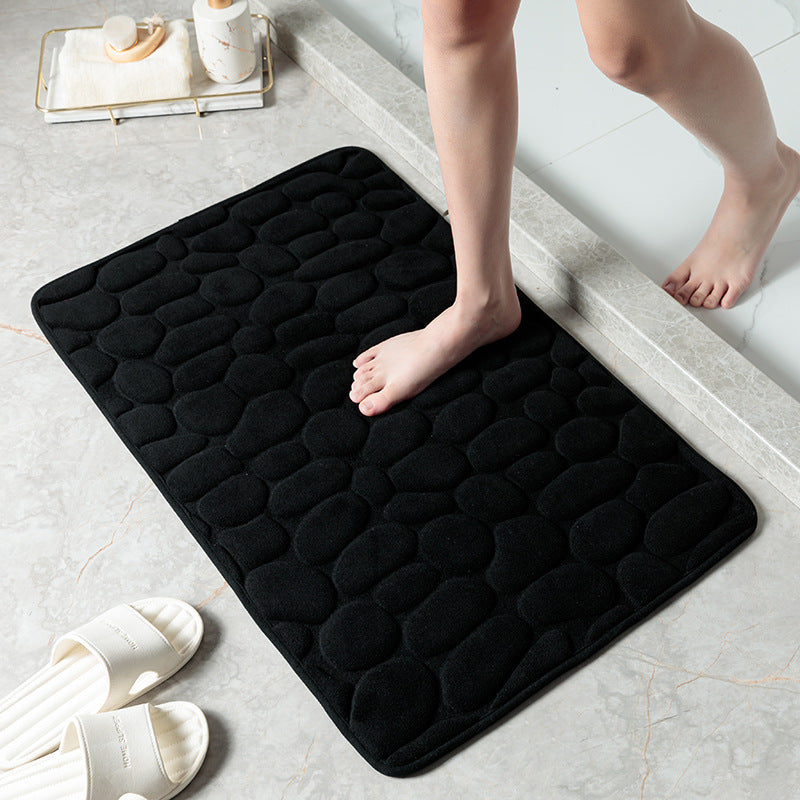 Textured Stone Pattern Bath Mat