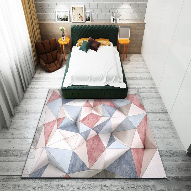 BowLift | Western garden printed rug Multicolor Polyester rug with non-slip backing Stain-resistant indoor rug for bedroom
