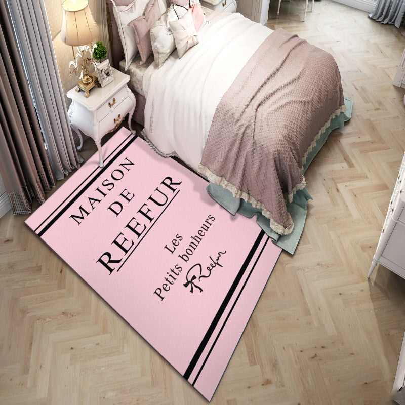 BowLift | Western garden printed rug Multicolor Polyester rug with non-slip backing Stain-resistant indoor rug for bedroom