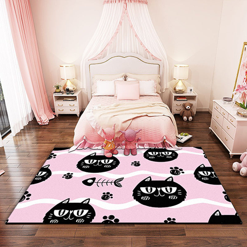 BowLift | Western garden printed rug Multicolor Polyester rug with non-slip backing Stain-resistant indoor rug for bedroom