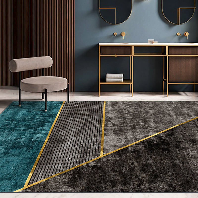 BowLift | Nordic Living Room Rug More Colors Geometric Pattern Indoor Rug Polyester Pet-Friendly Stain Resistant Rug