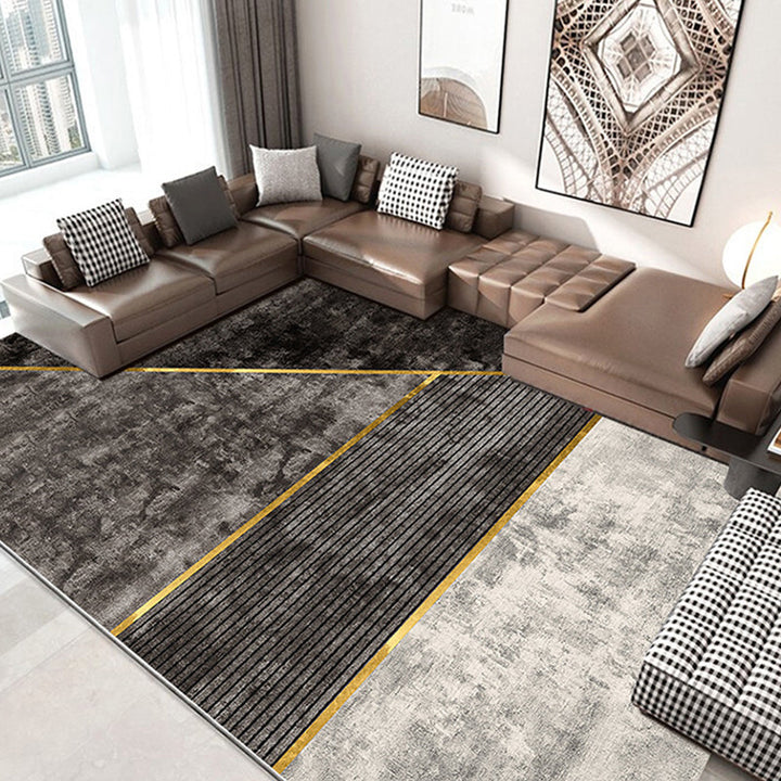 BowLift | Nordic Living Room Rug More Colors Geometric Pattern Indoor Rug Polyester Pet-Friendly Stain Resistant Rug