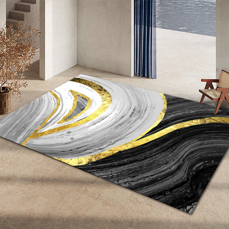 BowLift | Glam Home Decoration Rug Multicolored Abstract Print Rug Polypropylene Non-Slip Back Easy Care Rug