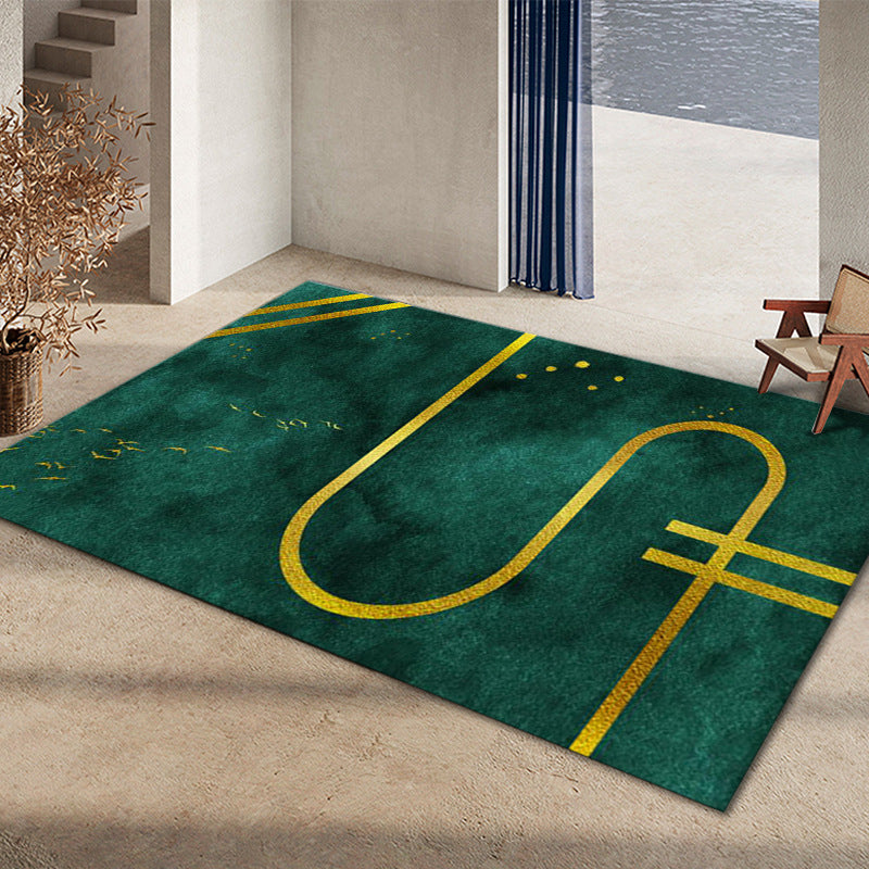 BowLift | Glam Home Decoration Rug Multicolored Abstract Print Rug Polypropylene Non-Slip Back Easy Care Rug