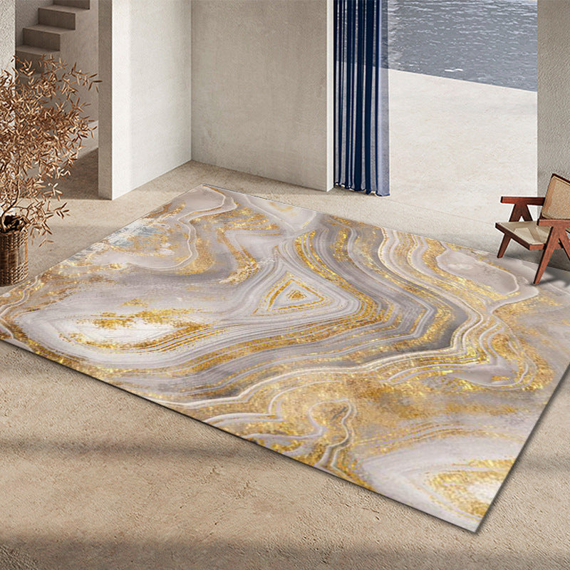 BowLift | Glam Home Decoration Rug Multicolored Abstract Print Rug Polypropylene Non-Slip Back Easy Care Rug