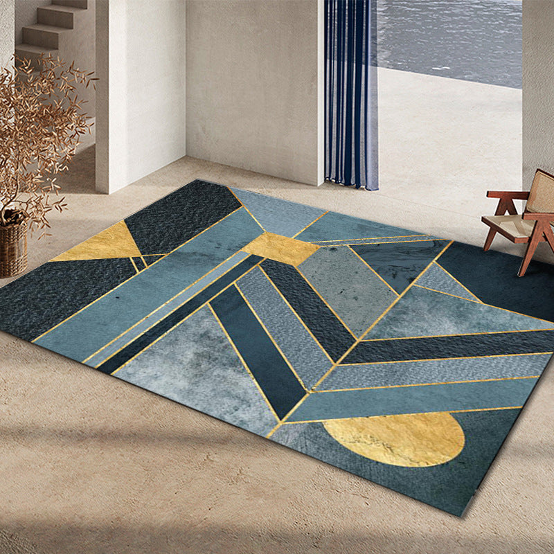 BowLift | Glam Home Decoration Rug Multicolored Abstract Print Rug Polypropylene Non-Slip Back Easy Care Rug