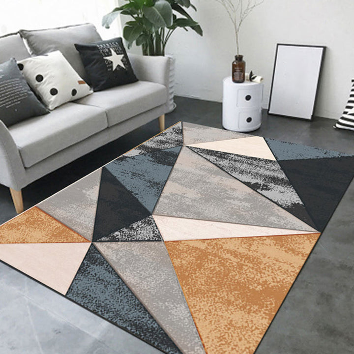 BowLift | New Product Geometric Rug Multi-Color Polyester Rug Pet-Friendly Stain Resistant Indoor Rug for Living Room