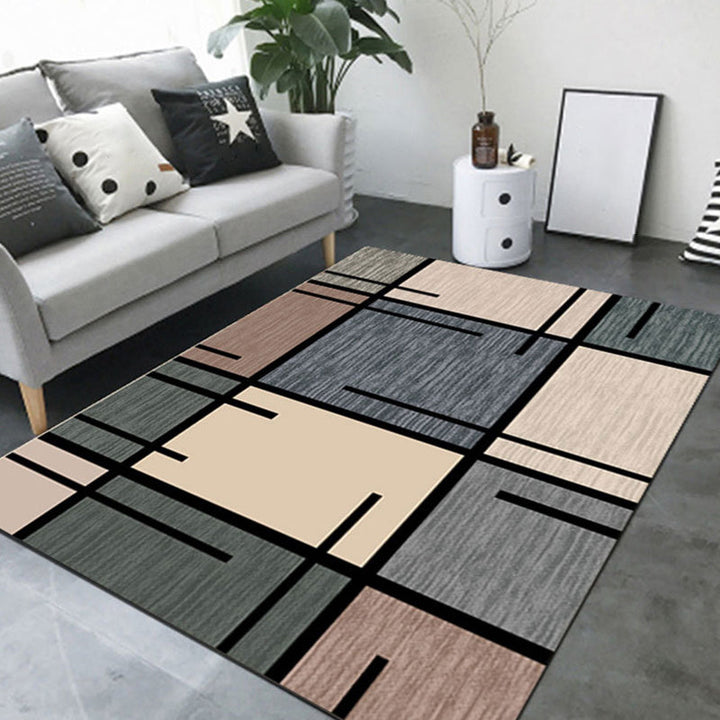 BowLift | New Product Geometric Rug Multi-Color Polyester Rug Pet-Friendly Stain Resistant Indoor Rug for Living Room