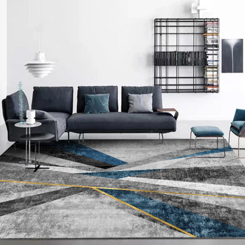 BowLift | New Product Geometric Rug Multi-Color Polyester Rug Pet-Friendly Stain Resistant Indoor Rug for Living Room
