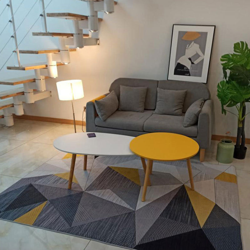 BowLift | New Product Geometric Rug Multi-Color Polyester Rug Pet-Friendly Stain Resistant Indoor Rug for Living Room