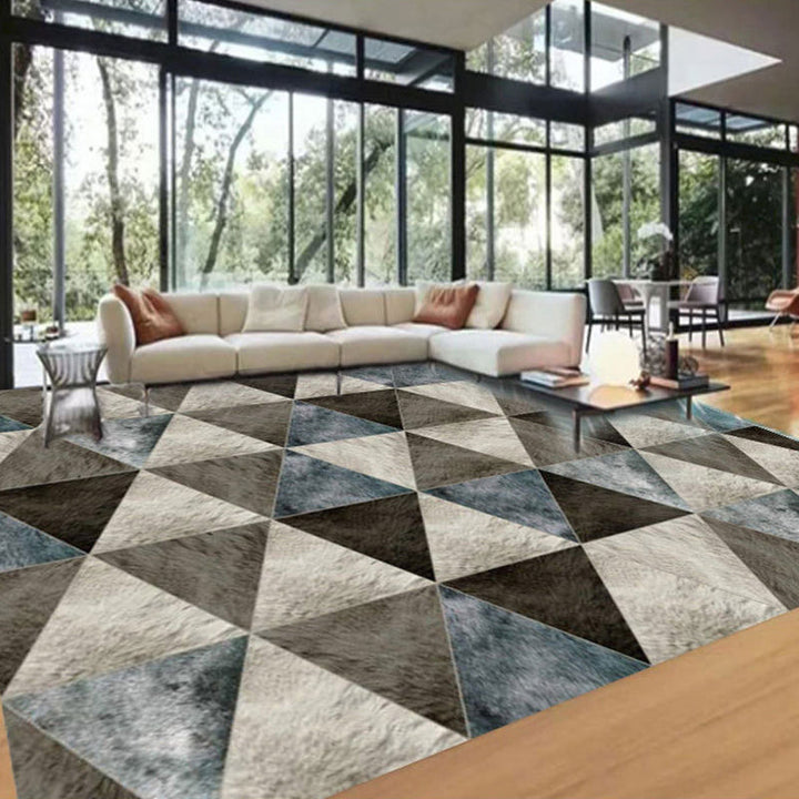 BowLift | New Product Geometric Rug Multi-Color Polyester Rug Pet-Friendly Stain Resistant Indoor Rug for Living Room