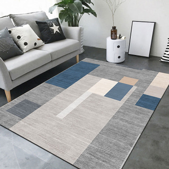 BowLift | New Product Geometric Rug Multi-Color Polyester Rug Pet-Friendly Stain Resistant Indoor Rug for Living Room